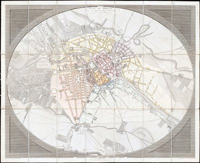 Ground Plan of Berlin and Its Immediate Surroundings by Jean Chrétien Selter